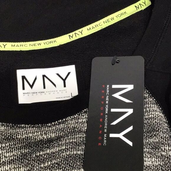 Marc New York Performance Black Marled Knit Pullover- NEW - Picture 10 of 11